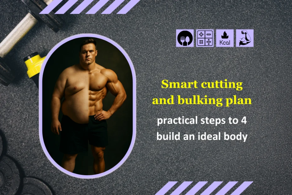The smart cutting and bulking plan to build an ideal body in 4 nutritional and exercise phases